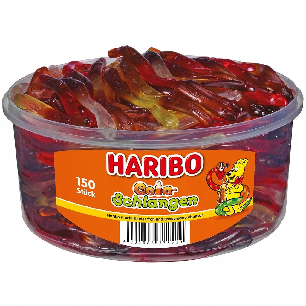 HARIBO ŻELKI WĘŻE O SMAKU COLA XXL 1050 g