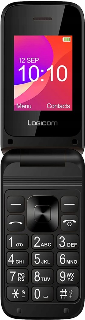 Telefon komórkowy z klapką Logicom Fleep 190 czarny