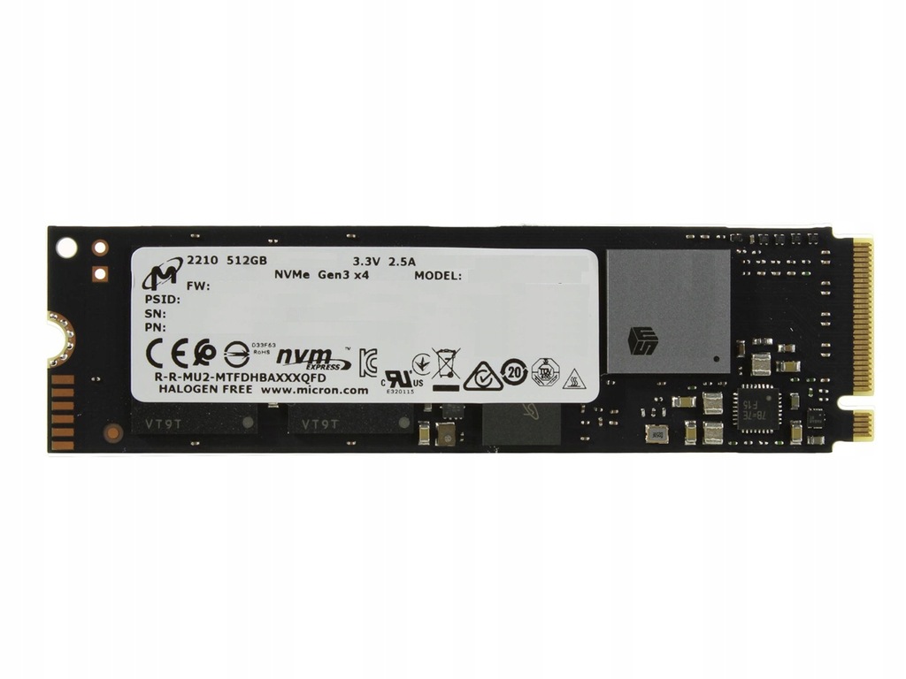 DYSK SSD MICRON 2210 512GB PCI-E M.2 2280 NVMe