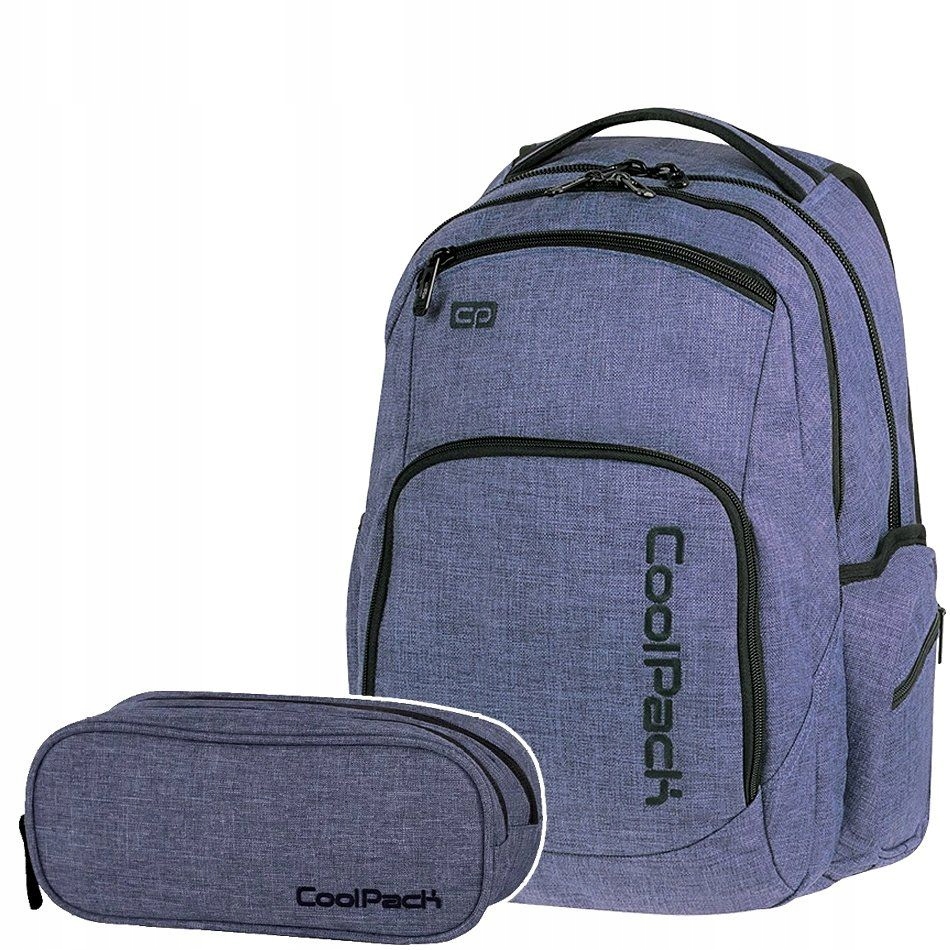 Plecak CoolPack BREAK Piórnik SNOW BLUE 2 cz.