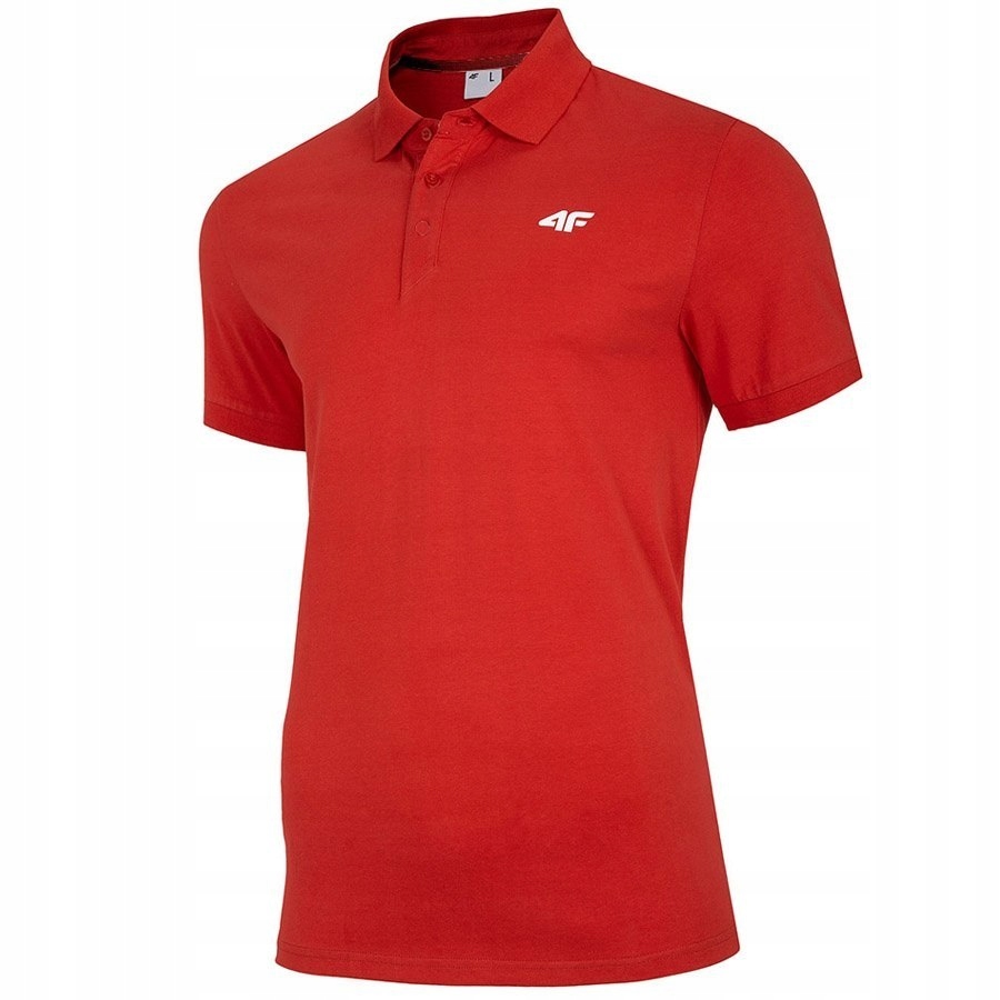 Koszulka męska Polo 4F czerwona XL