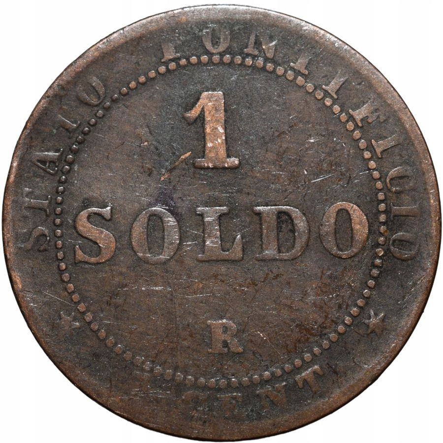 Watykan 1 soldo 1867