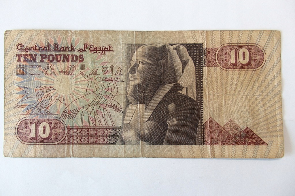 Banknot Egipt 10 Funtów BCM(X1494)