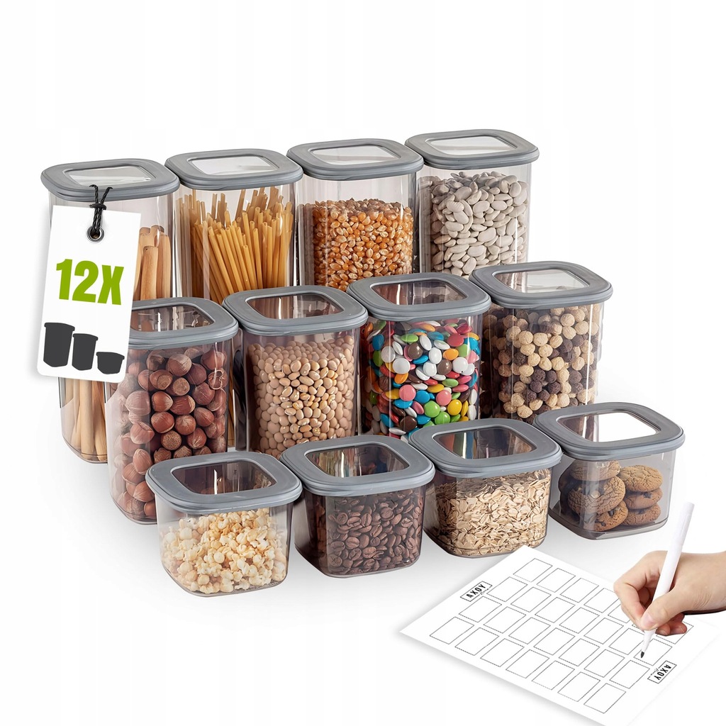 AXOY Home BPA Free 12-częściowy zestaw hermetycznych pojemników