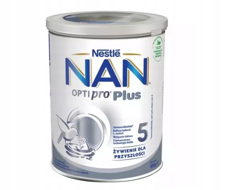 MLEKO NAN OPTIPRO PLUS 5 PUSZKA 800G 8445290170798