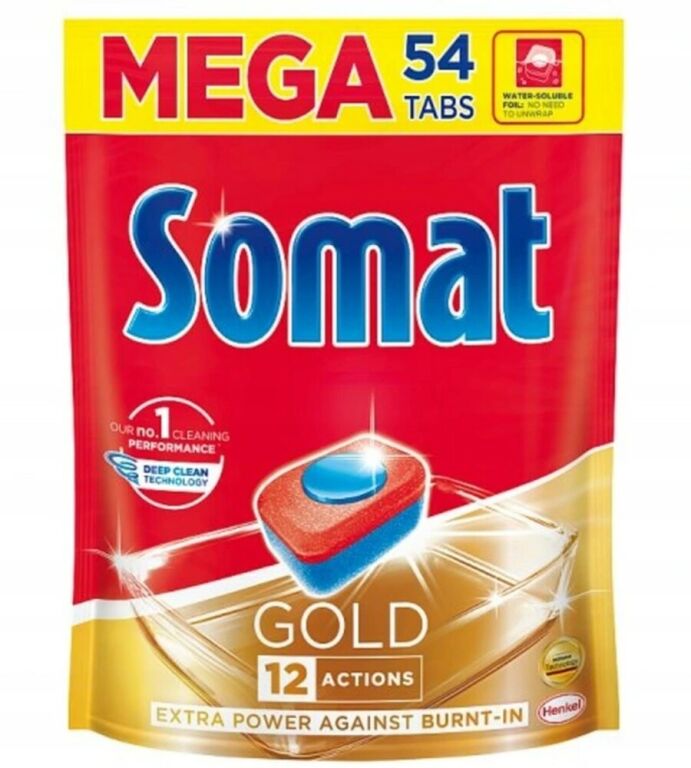 TABLETKI DO ZMYWARKI SOMAT GOLD MEGA 54SZT.