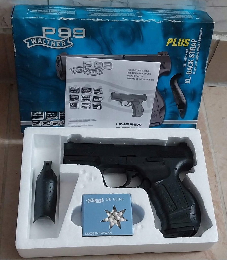 Pistolet replika ASG WALTHER P99 Spring 6mm BB