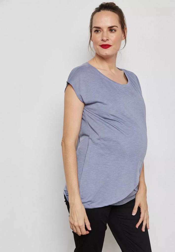 01E058 NEW LOOK MATERNITY__LX7 NIEBIESKA BLUZKA__M