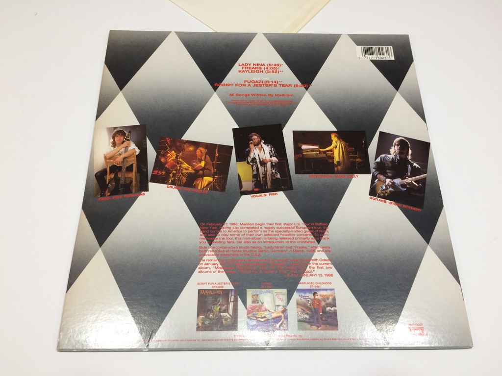 Marillion Brief Encounter //US.86r.NM Mini LP 546 7524890026