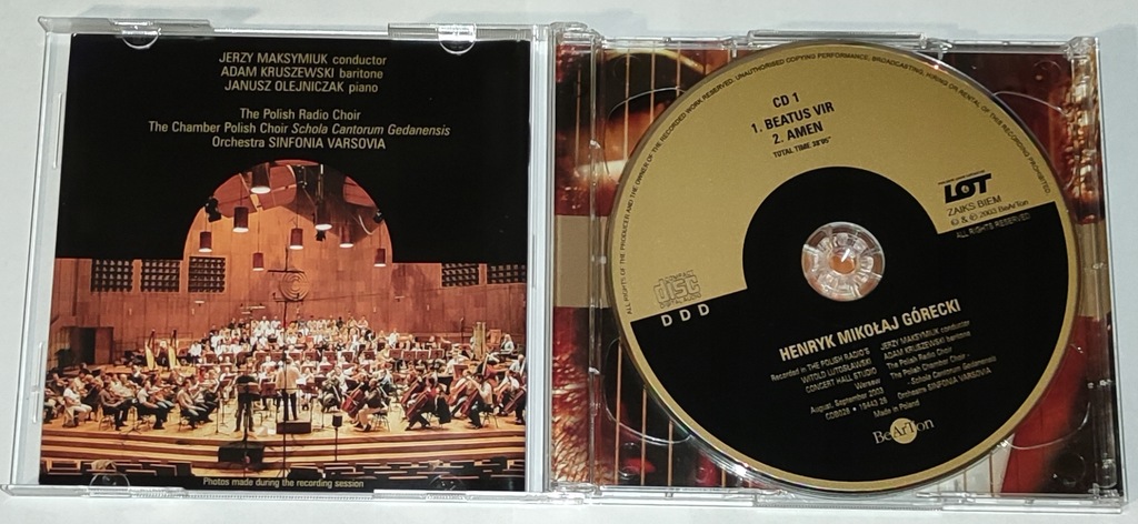 Купить 2CD GORECKI Beatus Vir Amen, три пьесы в старом стиле: отзывы, фото, характеристики в интерне-магазине Aredi.ru