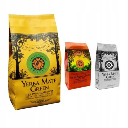 Yerba Mate Green Frutas 1kg +Gratis Guarana Energy