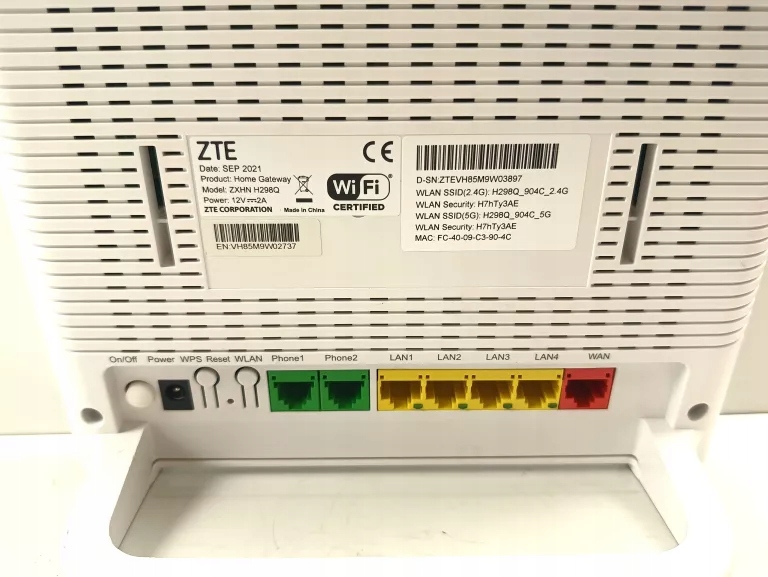 ん ROUTER ZTE ZXHN H298Q - 16310977554 - oficjalne archiwum Allegro