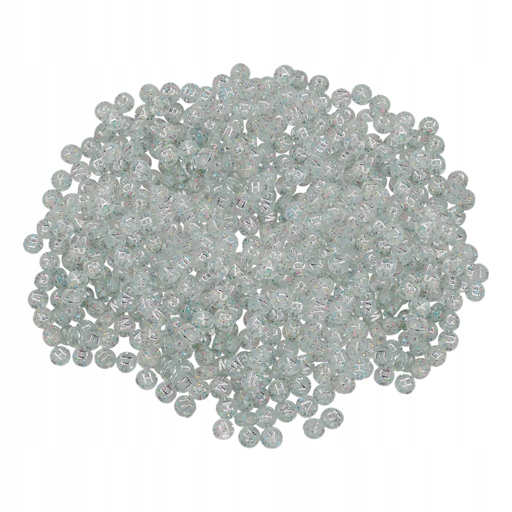 200Pcs Acrylic Jewelry Beads Round for style H