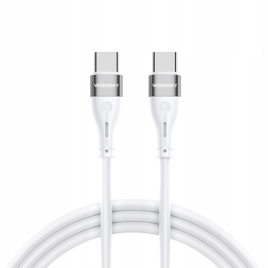Kabel Wozinsky USB typ C - USB typ C 1 m biały