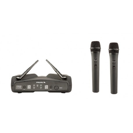 Proel WM600DM - system bezprzewodowy - 2 mikrofony