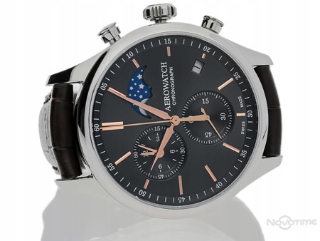 ZEGAREK MĘSKI AEROWATCH 78986 AA02 +GRAWER GRATIS