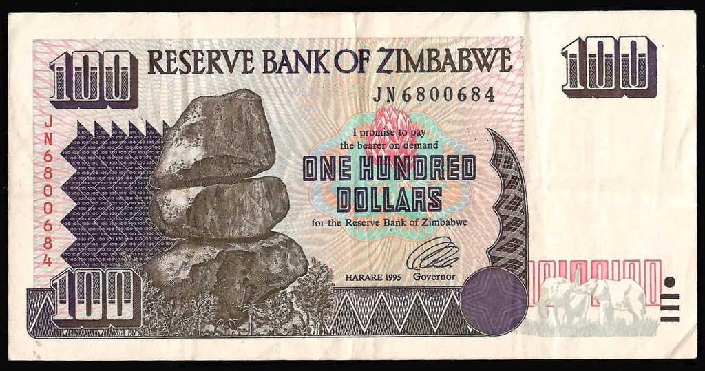 Zimbabwe - 100 dolarów 1995