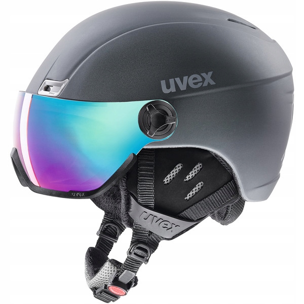 Kask UVEX HLMT 400 Visor Style - 58-61 cm, grafit