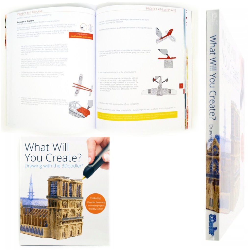 Купить 3Doodler, книга дизайнов для 3D-ручки, 3D-печати: отзывы, фото, характеристики в интерне-магазине Aredi.ru