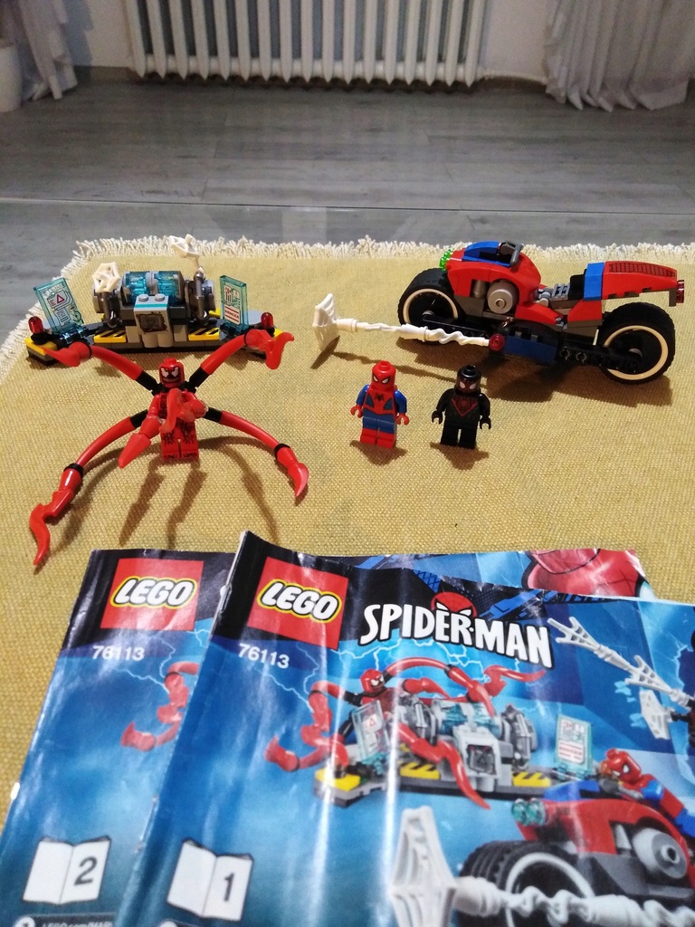 Klocki LEGO Pościg motocyklowy Spider-Mana 76113