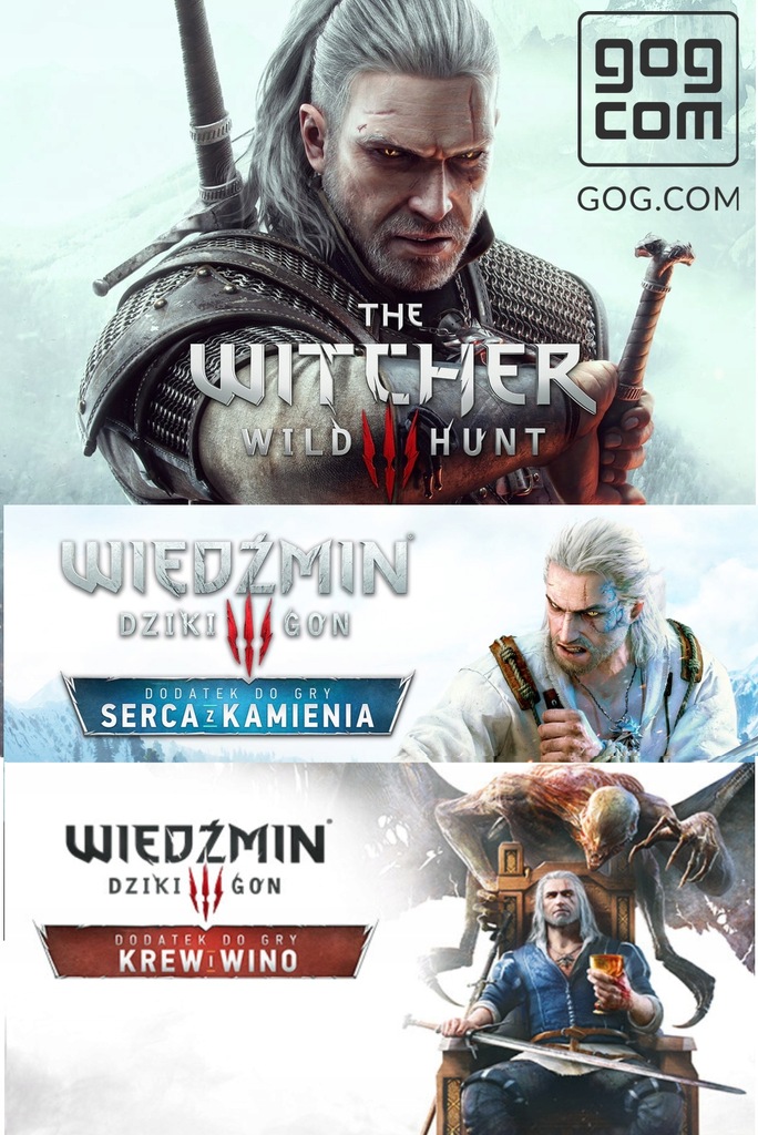 WIEDŹMIN 3 EDYCJA GRY ROKU PC KLUCZ GOG