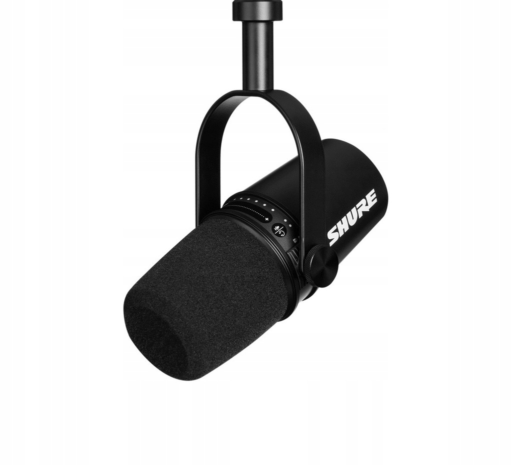 Shure MV7-K-BNDL - Mikrofon lektorski/wokalny ze złączem XLR/USB-C Czarny +