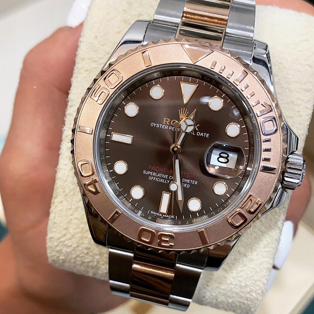 ROLEX YACHT-MASTER CHOCOLATE DIAL ROSE GOLD