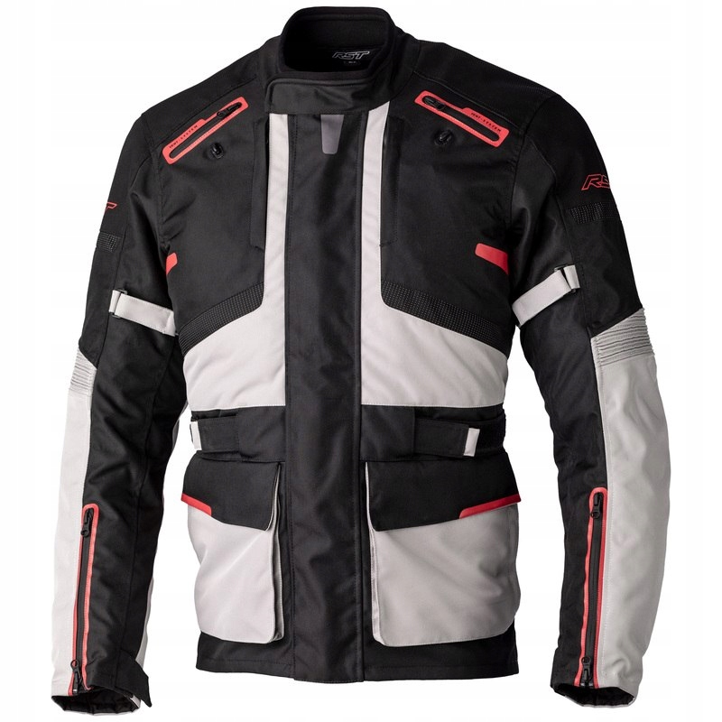 KURTKA TEKSTYL RST ENDURANCE CE BLACK/SILVER/RED M