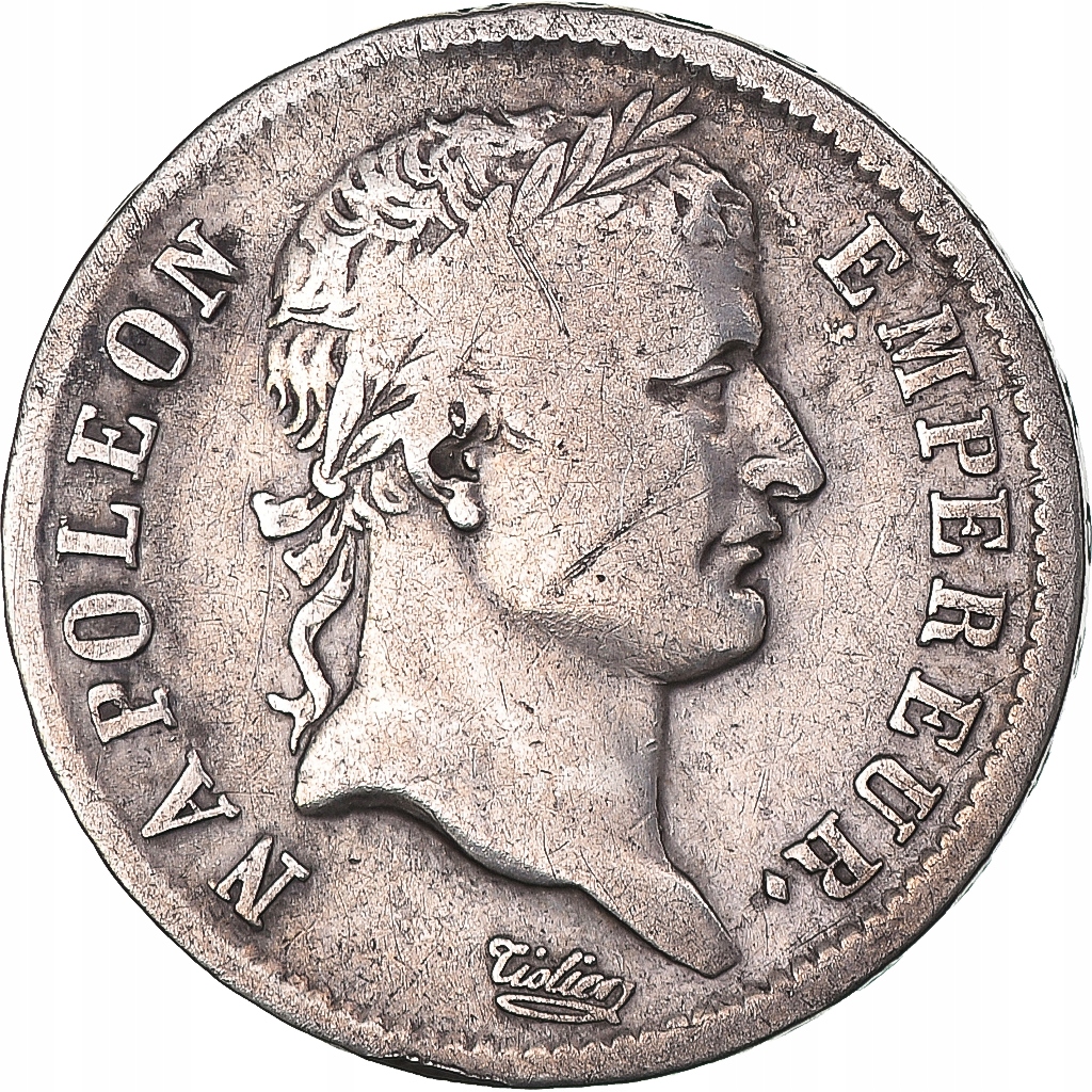 Moneta, Francja, Napoleon I, Franc, 1808, Lyon, VF