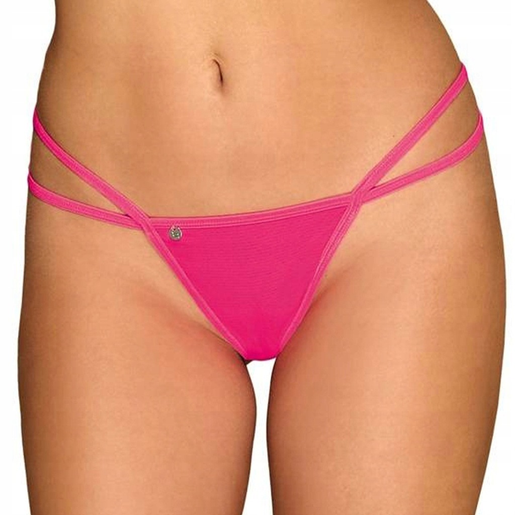 Seksowne Różowe Stringi z Paseczkami - Obsessive Chainty L/XL