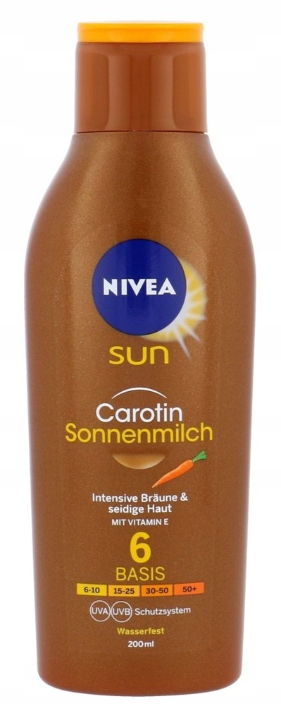 Nivea Sun Carotin SPF6 Preparat do opalania ciała 200ml (U) (P2)
