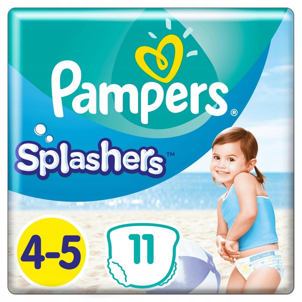 Pampers Splashers 4-5 pieluchy do pływania 11 szt.