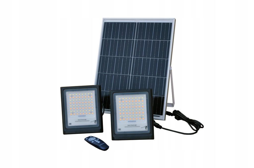 Lampa solarna LED Sanko ED3 (2x300lm 2x30W) + panel słoneczny (16W)
