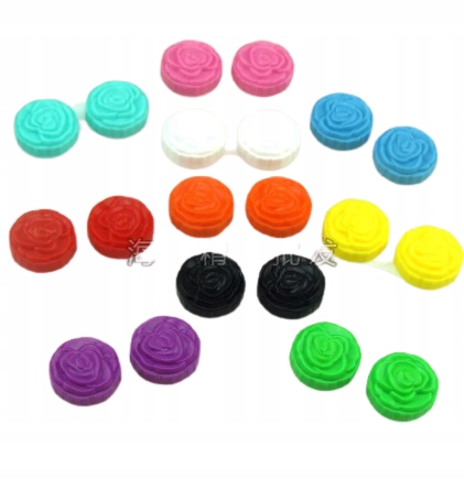 Pojemnik etui na soczewki na drobiazgi różyczki