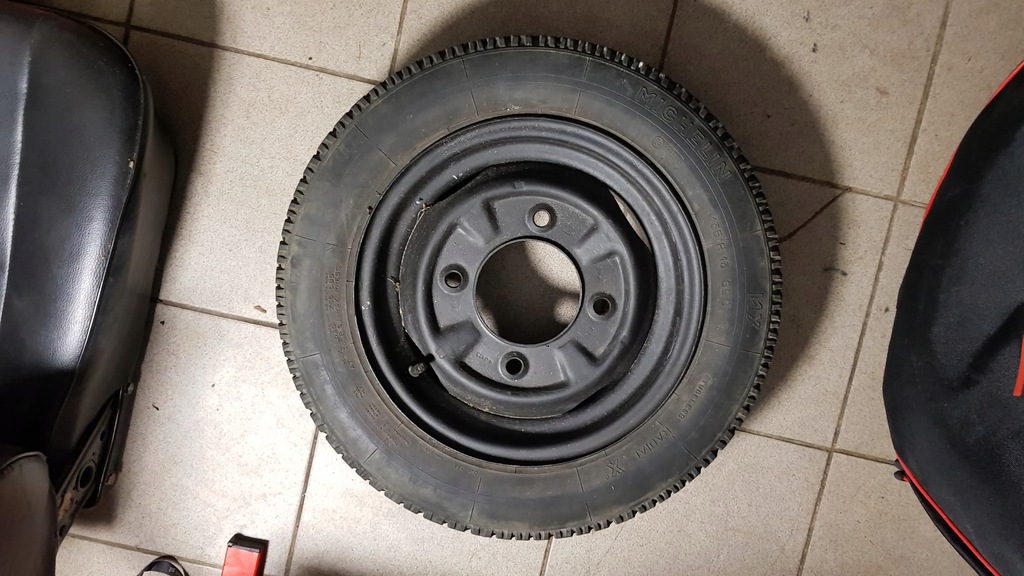 Koło oryginał Trabant 601 DDR 4x160 13cali z oponą