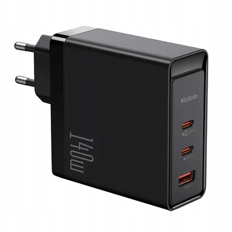 Ładowarka sieciowa GaN Mcdodo CH-2911 2x USB-C, USB-A 140W (czarna)