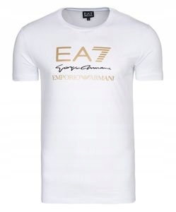 EMPORIO ARMANI koszulka męska biała GOLD r.XL