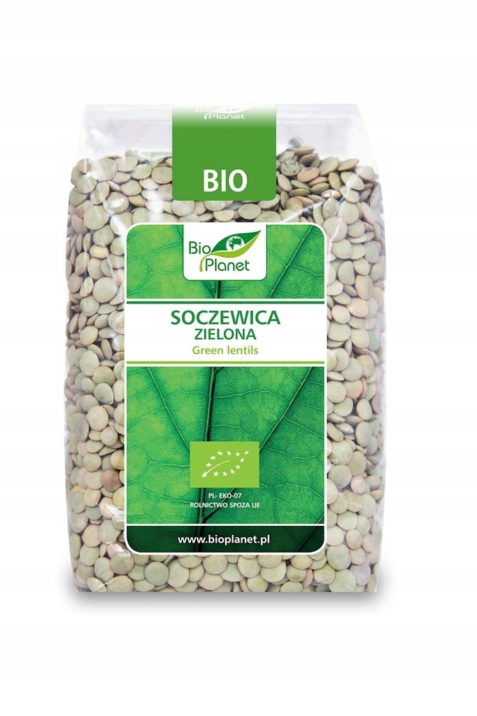 BIO PLANET Soczewica zielona BIO 400g BIO PLANET