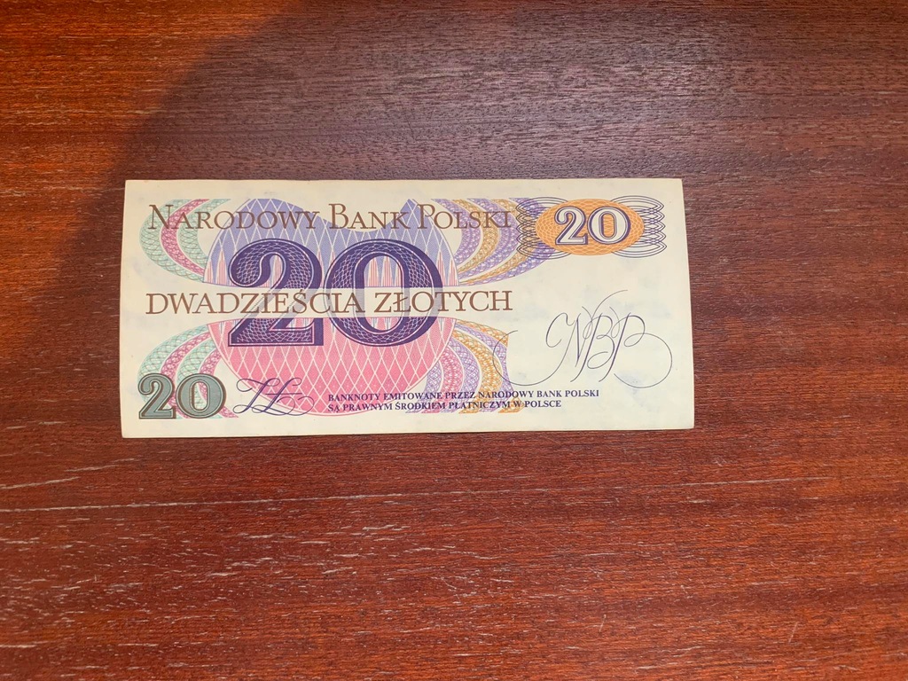 Banknot 20 zł 1982 r. Romuald Traugutt