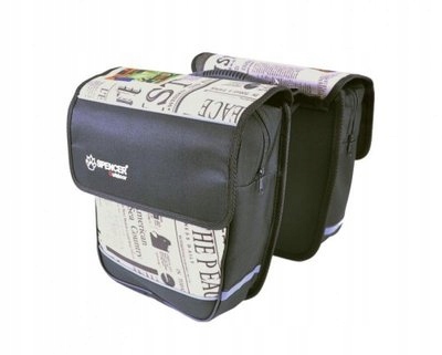 Sakwa rowerowa Specer 2-komorowa 18L WZRÓR gazeta