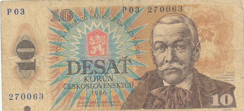 [MB8481] Czechy 10 koron 1986