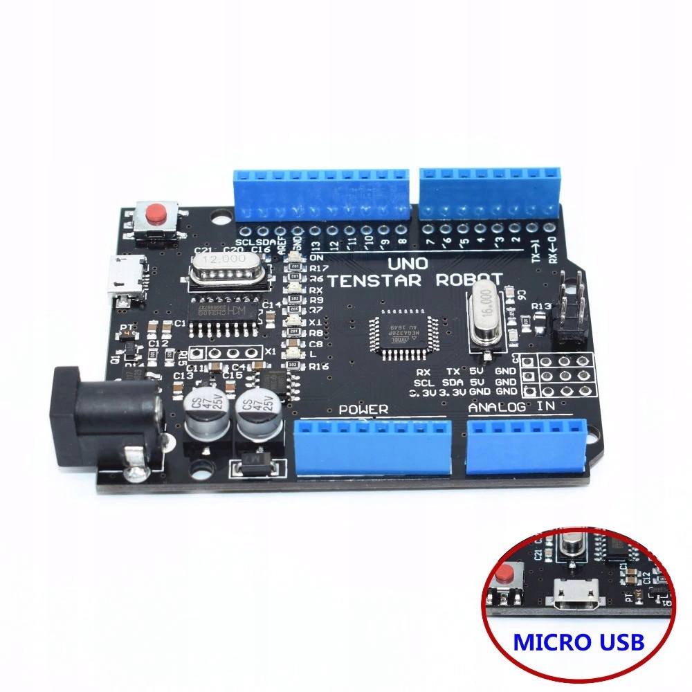 Arduino UNO R3 CH340 Atmel ATMega328 MICRO USB