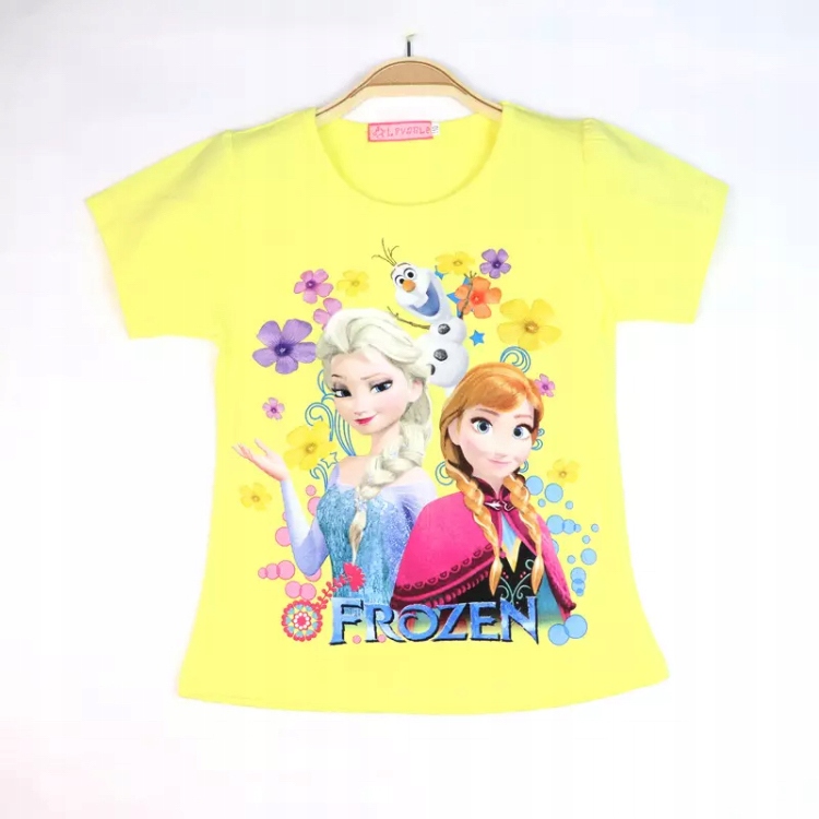 BLUZKA T-SHIRT KRÓTKI RĘKAW FROZEN ANIA I ELSA 122