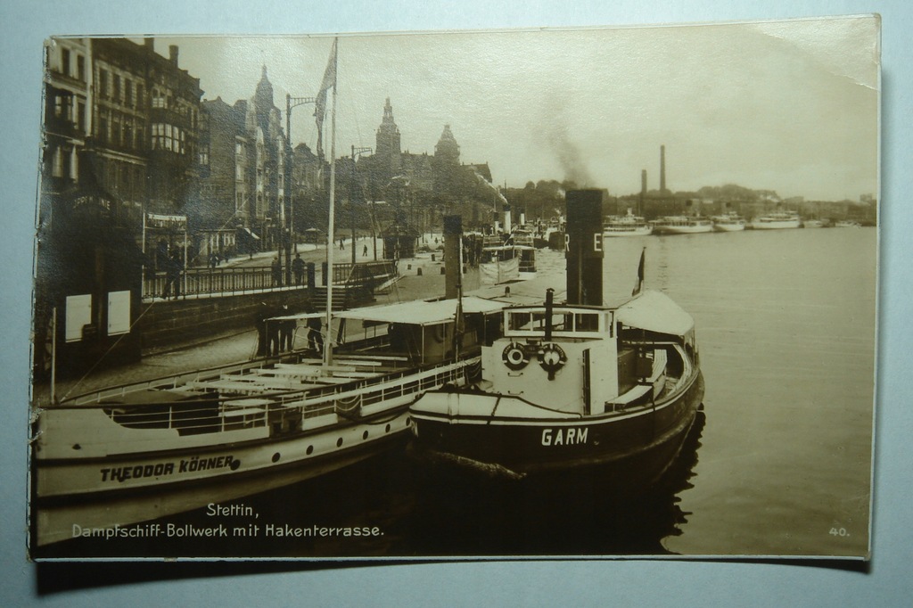 Stettin - Szczecin - Dampfschiff-Bollwerk