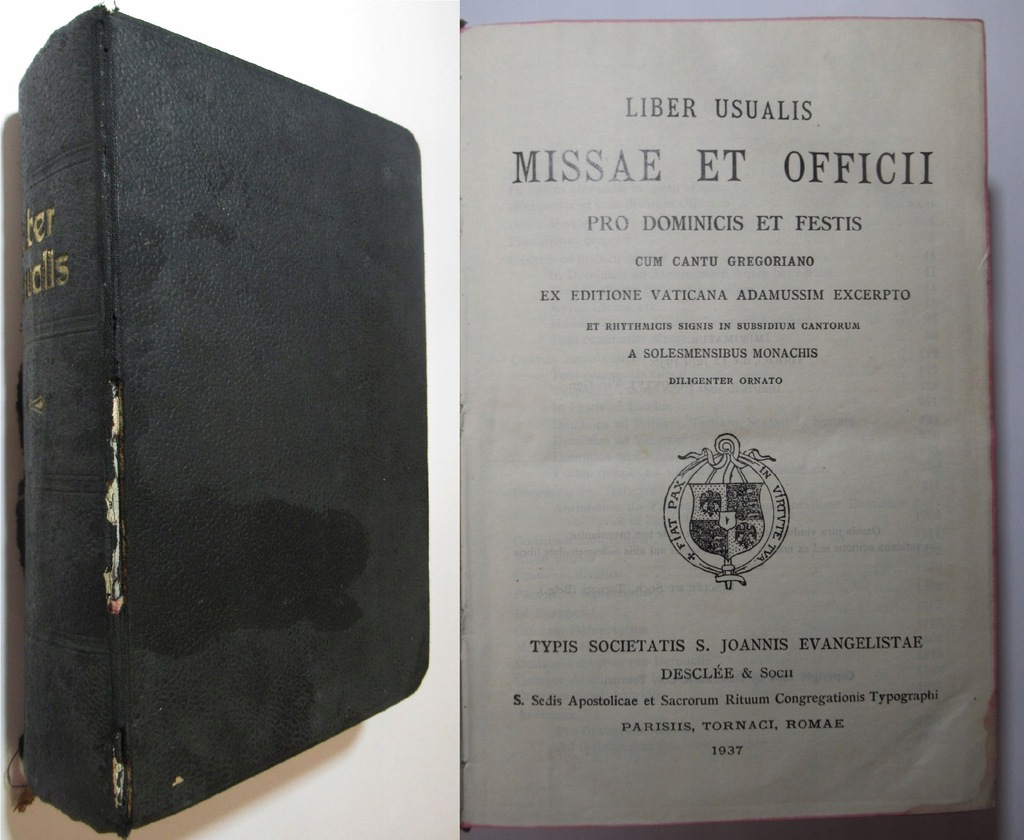 Liber Usualis Missae et Officii, 1937, TRYDENCKI