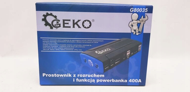 POWERBANK GEKO PROSTOWNIK Z FUNKCJĄ POWERBANKU