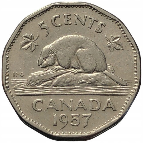 62474. Kanada - 5 centów - 1957r.