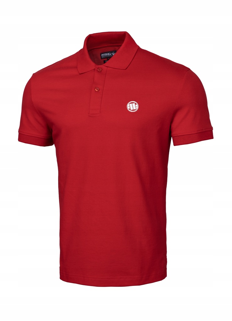 Pitbull Koszulka Polo Slim Logo (L) Czerwona