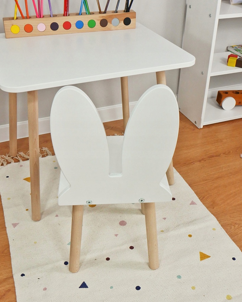 Купить Детский стульчик Kroliczek, белый, 25 см: отзывы, фото и ...