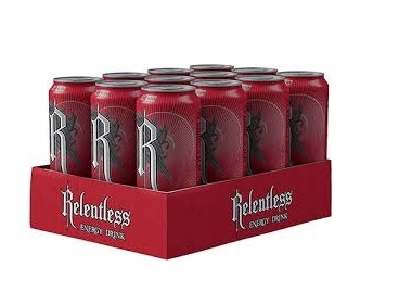 ENERGY DRINK RELENTLESS CHERRY 12 SZTUK